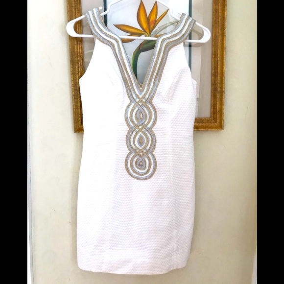 Lilly Pulitzer Dresses & Skirts - Lilly Pulitzer dress size 0 white gold